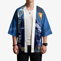 Cianalas Alba Scotland Kimono Scottish Lion and Thistle Blue Version