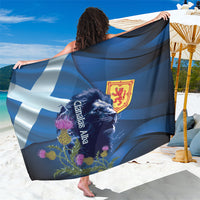 Cianalas Alba Scotland Sarong Scottish Lion and Thistle Blue Version