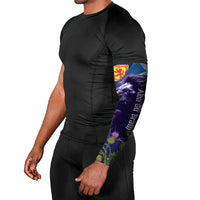 Cianalas Alba Scotland Arm Sleeves Scottish Lion and Thistle Purple Version
