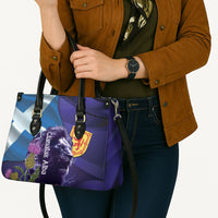Cianalas Alba Scotland Leather Bag Scottish Lion and Thistle Purple Version