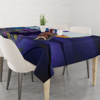Cianalas Alba Scotland Tablecloth Scottish Lion and Thistle Purple Version