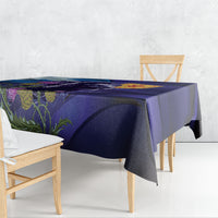 Cianalas Alba Scotland Tablecloth Scottish Lion and Thistle Purple Version