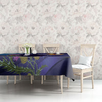 Cianalas Alba Scotland Tablecloth Scottish Lion and Thistle Purple Version
