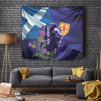 Cianalas Alba Scotland Tapestry Scottish Lion and Thistle Purple Version