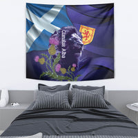 Cianalas Alba Scotland Tapestry Scottish Lion and Thistle Purple Version