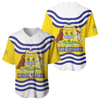 Cianalas Alba Outer Hebrides Baseball Jersey Scotland Western Isles Flag Color