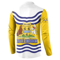 Cianalas Alba Outer Hebrides Button Sweatshirt Scotland Western Isles Flag Color