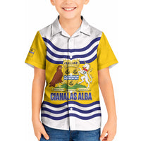 Cianalas Alba Outer Hebrides Kid Hawaiian Shirt Scotland Western Isles Flag Color