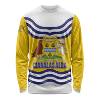 Cianalas Alba Outer Hebrides Long Sleeve Shirt Scotland Western Isles Flag Color