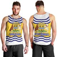 Cianalas Alba Outer Hebrides Men Tank Top Scotland Western Isles Flag Color