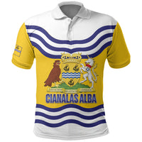 Cianalas Alba Outer Hebrides Polo Shirt Scotland Western Isles Flag Color