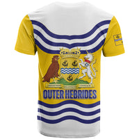Cianalas Alba Outer Hebrides T Shirt Scotland Western Isles Flag Color