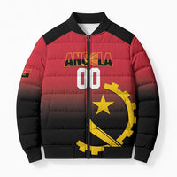 Angola Basketball Custom Bomber Puffer Jacket Go Champions Angolan - Wonder Print Shop