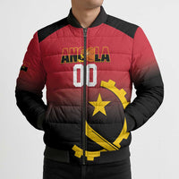Angola Basketball Custom Bomber Puffer Jacket Go Champions Angolan - Wonder Print Shop