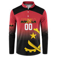Angola Basketball Custom Button Sweatshirt Go Champions Angolan - Wonder Print Shop