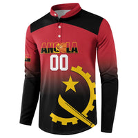 Angola Basketball Custom Button Sweatshirt Go Champions Angolan - Wonder Print Shop