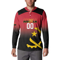 Angola Basketball Custom Button Sweatshirt Go Champions Angolan - Wonder Print Shop