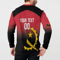 Angola Basketball Custom Button Sweatshirt Go Champions Angolan - Wonder Print Shop