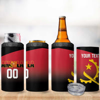Angola Basketball Custom 4 in 1 Can Cooler Tumbler Go Champions Angolan - Wonder Print Shop