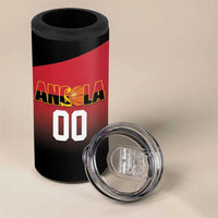 Angola Basketball Custom 4 in 1 Can Cooler Tumbler Go Champions Angolan - Wonder Print Shop