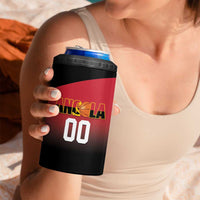 Angola Basketball Custom 4 in 1 Can Cooler Tumbler Go Champions Angolan - Wonder Print Shop