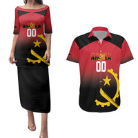 Angola Basketball Custom Couples Matching Puletasi and Hawaiian Shirt Go Champions Angolan - Wonder Print Shop