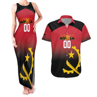 Angola Basketball Custom Couples Matching Tank Maxi Dress and Hawaiian Shirt Go Champions Angolan - Wonder Print Shop