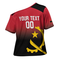 Angola Basketball Custom Cross Shoulder Shirt Go Champions Angolan - Wonder Print Shop