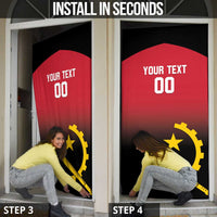 Angola Basketball Custom Door Cover Go Champions Angolan - Wonder Print Shop