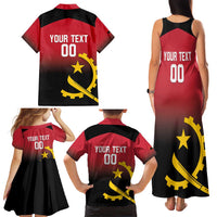 Angola Basketball Custom Family Matching Tank Maxi Dress and Hawaiian Shirt Go Champions Angolan - Wonder Print Shop