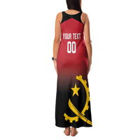 Angola Basketball Custom Family Matching Tank Maxi Dress and Hawaiian Shirt Go Champions Angolan - Wonder Print Shop