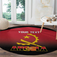 Angola Basketball Custom Round Carpet Go Champions Angolan - Wonder Print Shop
