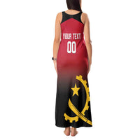 Angola Basketball Custom Tank Maxi Dress Go Champions Angolan - Wonder Print Shop