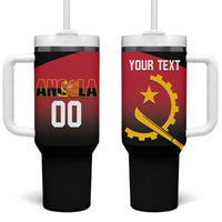 Angola Basketball Custom Tumbler With Handle Go Champions Angolan - Wonder Print Shop