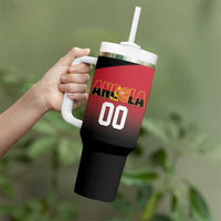 Angola Basketball Custom Tumbler With Handle Go Champions Angolan - Wonder Print Shop