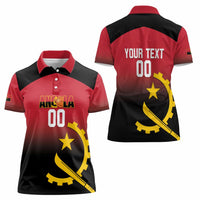 Angola Basketball Custom Women Polo Shirt Go Champions Angolan - Wonder Print Shop