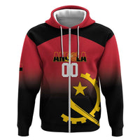 Angola Basketball Custom Zip Hoodie Go Champions Angolan - Wonder Print Shop