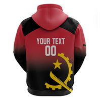Angola Basketball Custom Zip Hoodie Go Champions Angolan - Wonder Print Shop