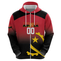 Angola Basketball Custom Zip Hoodie Go Champions Angolan - Wonder Print Shop
