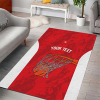 Tunisia Basketball Custom Area Rug Go Champions Eagles of Carthage - Wonder Print Shop