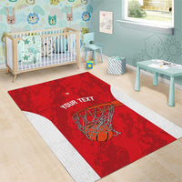 Tunisia Basketball Custom Area Rug Go Champions Eagles of Carthage - Wonder Print Shop