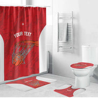 Tunisia Basketball Custom Bathroom Set Go Champions Eagles of Carthage - Wonder Print Shop