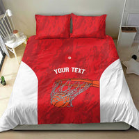 Tunisia Basketball Custom Bedding Set Go Champions Eagles of Carthage - Wonder Print Shop