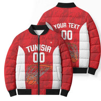 Tunisia Basketball Custom Bomber Puffer Jacket Go Champions Eagles of Carthage - Wonder Print Shop