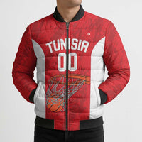 Tunisia Basketball Custom Bomber Puffer Jacket Go Champions Eagles of Carthage - Wonder Print Shop