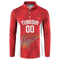 Tunisia Basketball Custom Button Sweatshirt Go Champions Eagles of Carthage - Wonder Print Shop