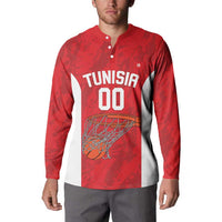 Tunisia Basketball Custom Button Sweatshirt Go Champions Eagles of Carthage - Wonder Print Shop