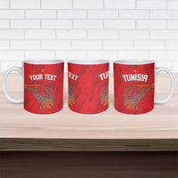 Tunisia Basketball Custom Ceramic Mug Go Champions Eagles of Carthage - Wonder Print Shop