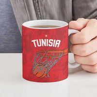 Tunisia Basketball Custom Ceramic Mug Go Champions Eagles of Carthage - Wonder Print Shop