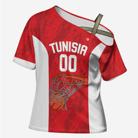 Tunisia Basketball Custom Cross Shoulder Shirt Go Champions Eagles of Carthage - Wonder Print Shop